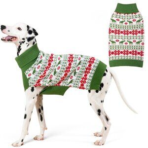 🎄🐶 Festive Dog Christmas Sweater – Soft & Stretchy Holiday Pet Apparel 🐾✨